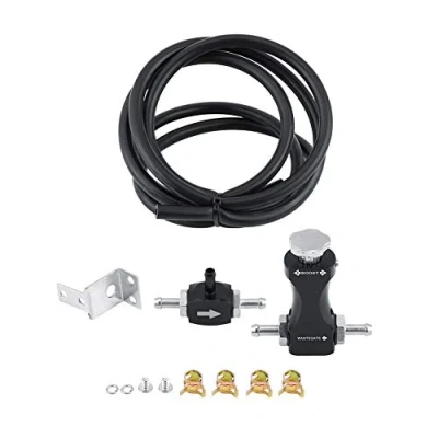 Bild av EBTOOLS Manuelles Boost Controller Kit, universelles Aluminium einstellbares bilaterales Turbo T Stück Entlüftungsventil Kit für die meisten Benzinmotoren mit Turbolader