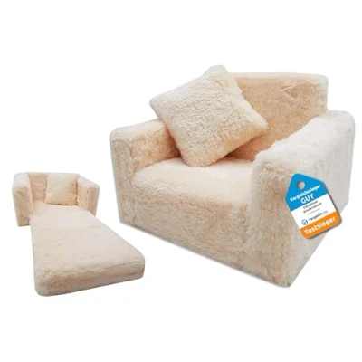 Bild av Odolplusz barnstol, minifåtölj, relaxfåtölj, gosig fåtölj (beige)