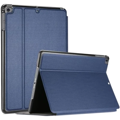 Bild av ProCase Boklock skal för iPad 9,7 tum 6. Generation 2018/5. 2017/iPad Air 2/iPad 1, skyddsfodral fodral smart skydd 6/iPad 5 marinblå