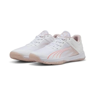 Bild av Puma Accelerate Turbo Indoorskor, Storlek: 42.5, White/glowing red/rose quartz/alpine snow Textil