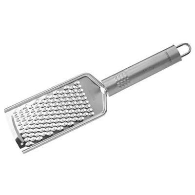 Bild av Fackelmann OPAL handrivjärn, fin citron &amp; lime zester, choklad och parmesan rivjärn, skarpt hållbart gallerblad, rostfritt stål, 24 x 5,5 1,5 cm, silver