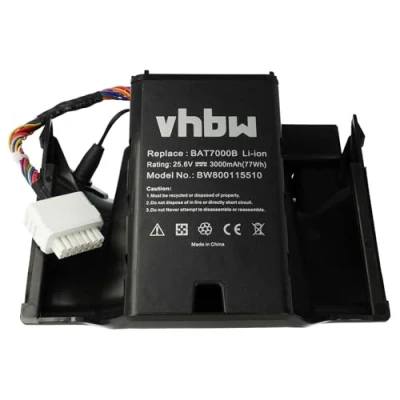 Bild av Vhbw batteri kompatibelt med Robomow Premium RC302, RC304, RC304u, RC306, RC308, RC308u, RC312, RC312u ersätter BAT7000B, MRK7005A (Li Ion, 3000mAh, 25,6V)