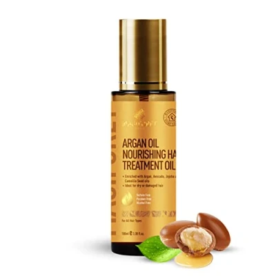 Bild av Hårserum, MagiForet hårolja med argan , avokado jojoba och kamelia fröoljor för torrt skadat hår, frizzkontroll, glans, vård, värme UV skydd
