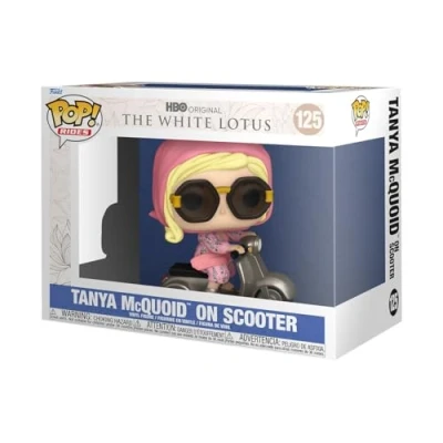 Bild av Funko Pop! Rides: White Lotus Tanya McQuoid på Scooter Samlarobjekt vinylfigur Presentidé Officiella varor Leksaker för barn och vuxna TV fans modellfigur samlare