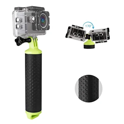 Bild av WOLFANG flytande bojgrepp, vattentätt handtag, monopod, handgrepp, selfiepinne för actionkamera, sportkamera, etc