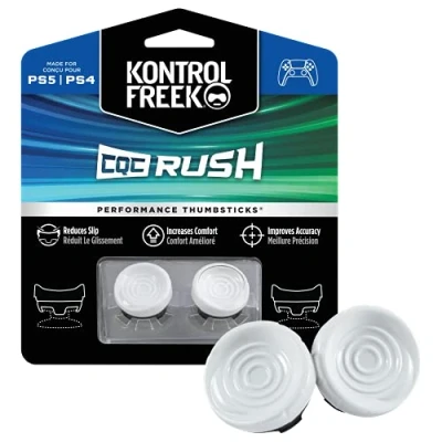 Bild av KontrolFreek FPS Freek CQC Rush för Playstation 4 (PS4) och 5 (PS5) Controller Performance Thumbsticks 2 Mid Rise Concave Vit