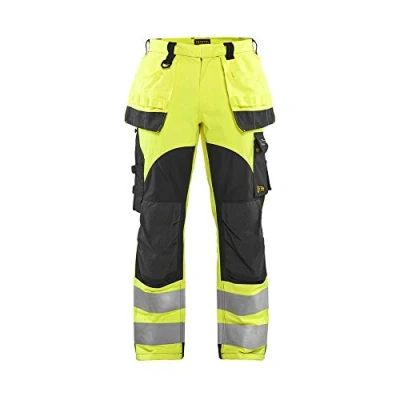 Bild av Blaklader 158915123389D112 multinorm inhärent arbetsbyxor, gul gul/marinblå, storlek D112