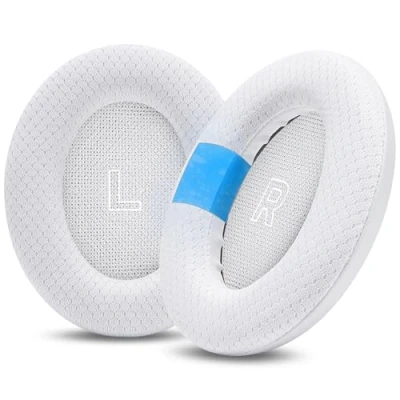 Bild av WC Freeze QC Ultra Cooling Gel Öronkuddar för Bose Quietcomfort hörlurar Made By Wicked Cushions Andningsbart sporttyg, kylgel, extra tjock och svalare längre Diamond White