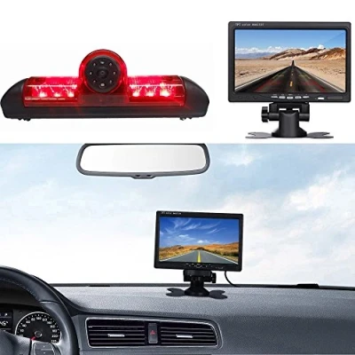 Bild av Dynavsal Transporter VAN backkamera + bilmonitor 7 tums TFT LCD skärm Bil tredje tak toppmontering brom backup HD ersättning för Fiat Ducato X250/Peugeot Boxer/Jumper