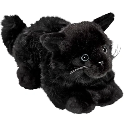Bild av Katt svart, 8 tum, 20 cm, plyschleksak, mjuk leksak 1308004