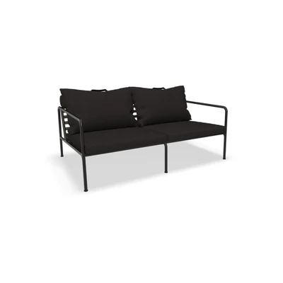 Bild av HOUE AVON 2 Seater Sofa Trädgårdssoffa Char/Black H58 x W159 D99 SH39 cm