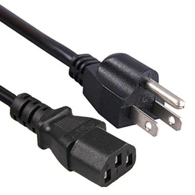 Bild av PremiumCord Nätkabel 230 V 2 m, strömkabel med US kontakt till kallenhetsuttag C13, IEC 320, PC 3 polig, färg svart
