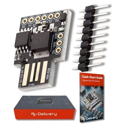 Bild av AZDelivery Digispark Rev.3 Kickstarter med ATTiny85 och USB kompatibel Arduino inklusive en E Book!