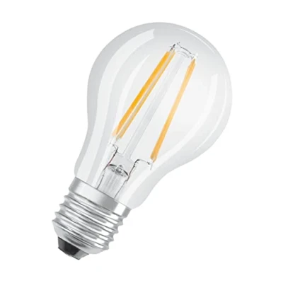 Bild av Osram Lampada LED Base Classic A, forma di Lampadina con E27, non dimmerabile, sostituisce 60 Watt, Stile Filament Clear, Bianco caldo 2700 Kelvin, Confezione da 2