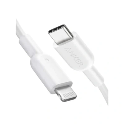 Bild av Anker USB C till Lightning kabel [0,9 m MFi certifierad] Powerline II för iPhone 13 Pro 12 Max 11 X XS XR 8 Plus, AirPods Pro, stöder strömförsörjning (laddare ingår inte) (vit)