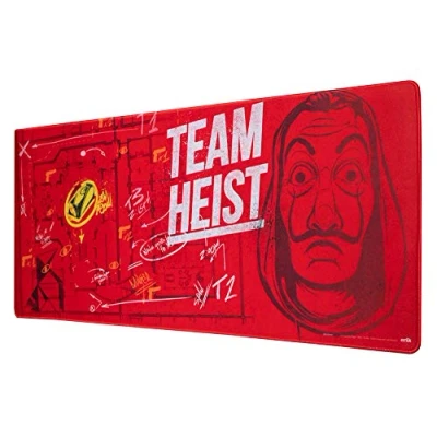 Bild av Grupo Erik Money Heist XXL Mouse Mat Desk Pad 31.5&quot; x 13.78&quot; Non Slip Rubber Base Pad, Gaming Keyboard Gifts