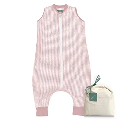 Bild av molis&amp;co. Pyjamas Filt. 1.0 TOG. 2 år. Perfekt för vår och höst Vichy Pink. 100 % bomull.