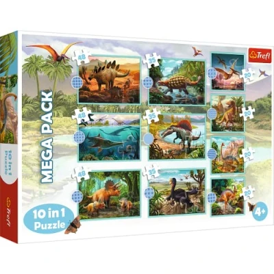 Bild av Trefl Pussel Dinosaurier 10 in 1