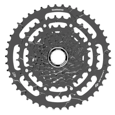 Bild av Shimano kassett Cues CS LG400, 9 rz, 11 41, Linkglide, grafitowa