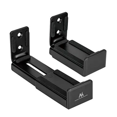 Bild av Maclean MC 932 Universal Soundbar Fäste Väggfäste För Högtalare Lådfäste Justerbart Djup 90 154mm Till 15kg 2X Fästen