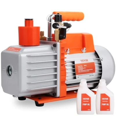 Bild av VEVOR Vakuumpump med palett 370 W 2 stegs luftkonditionering vakuumpump, 198,21 l/min 10,1 kg för HVAC reparation, kylunderhåll, hartsavgas