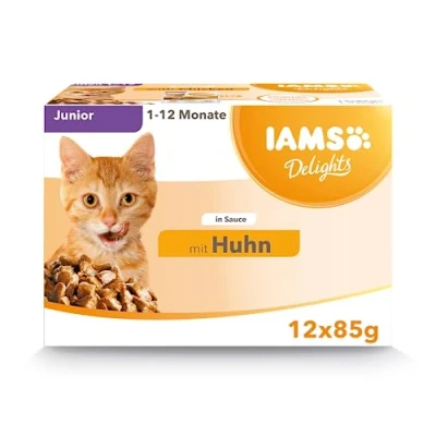 Bild av Iams Våtfoder för Kattungar Kyckling i Sås 85g (12 Pack)