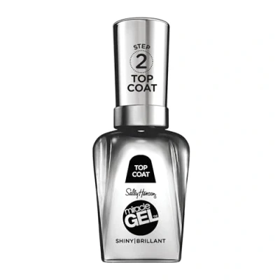 Bild av Sally Hansen Miracle gel överlack utan artificiellt UV ljus, försegling topplack, glänsande, med gelfinish, transparent, (1 x 14,7 ml)