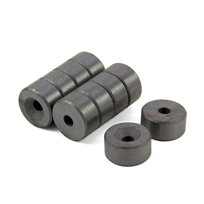Bild av Ferritmagnet för konst, hantverk, vetenskap och gör det själv 20 mm dia x 10 tjocklek 5,2 C/handfat 1,2 kg tåg nord förpackning med