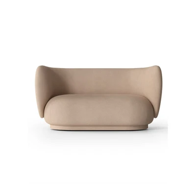 Bild av Ferm Living Rico 2 seater Sofa Soffa för personer Brushed Sand W148 x D84 H76.5 cm