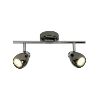 Bild av Brilliant Milano G21713/76 Loft spotlights LED (RGB) GU10 6 W Krom, Sort