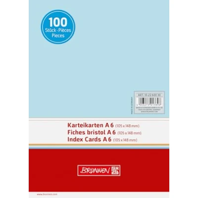 Bild av Indexkort A6 unlin bl 100 st