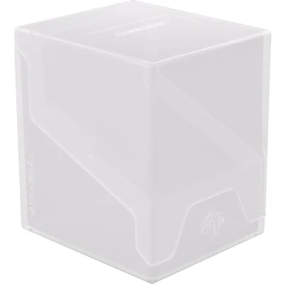 Bild av Gamegenic Bastion 100+ XL däckbox kompakt, säker och perfekt organiserad för dina samlarkort! Skyddar säkert dubbelärmade kort, vit färg, tillverkad