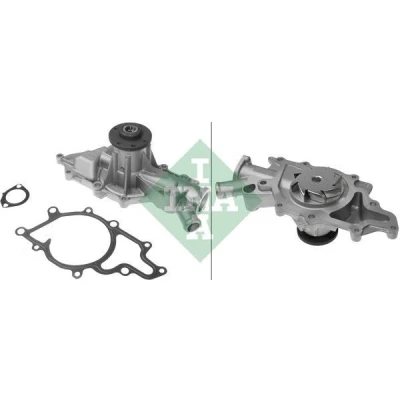 Bild av INA 538 0238 10 Pompe à eau pour système dentrainement courroie trapézoïdale nervures MERCEDES BENZ: Sprinter 2 T Bus, 4 Van