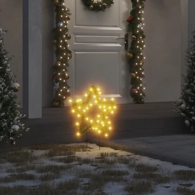 Bild av VidaXl Julstjärna Med Spett 50 Leds 29 Cm 3 St