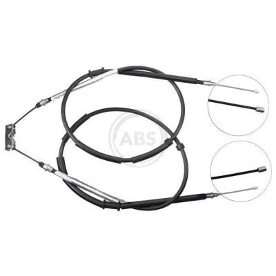 Bild av A.B.S. K10025 Câble De Frein 1492, 1477 à tambour pour direction droite/à gauche OPEL: Corsa D 3/5 portes