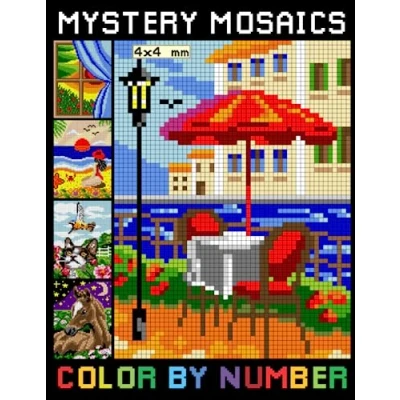 Bild av Mystery Mosaics Color By Number: Pixel Art Coloring Book Quest for Stress Relief &amp; Relaxation (Mosaic Number Adults)
