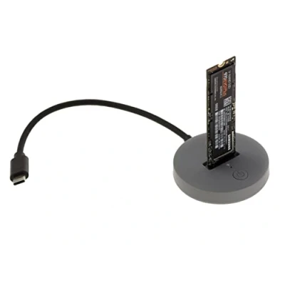 Bild av KALEA INFORMATIQUE USB docka för M2 typ NVMe eller SATA SSD. 10 GB USB3.2 Gen2 anslutning med C kontakt