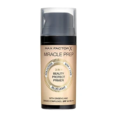 Bild av Max Factor Miracle PREP 3IN1 Beauty Protect Primer Primer, Storlek: 30 ml, Weiß