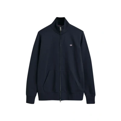 Bild av GANT Herr Reg Shield Full Zip Sweat kofta, Kvällsblå, 4XL