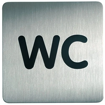 Bild av Skylt fyrkantig WC toalett