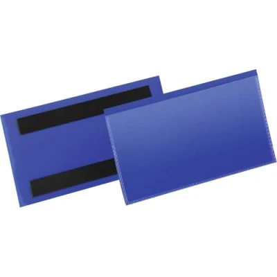 Bild av Durable 174207 Etiketthållare 150x67 mm magnetisk, mörkblå, 50 stycken