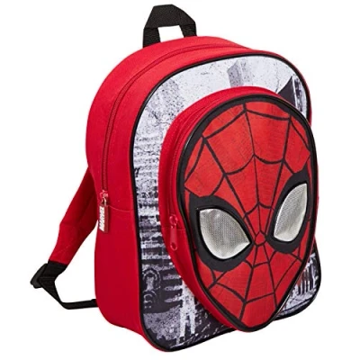 Bild av Marvel Spiderman Ryggsäck för pojkar Barn Avengers Skol och resväska Matlåda 3 Ögon