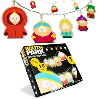 Bild av South Park LED ljusslingor 10 st, roliga 1,65 m, inomhus sovrum inredning tillbehör