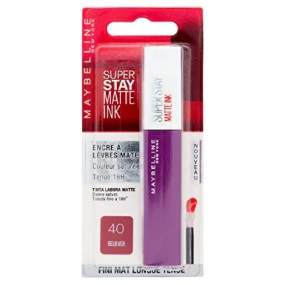 Bild av Gemey Maybelline Rouge à lèvres Superstay matt bläck 5 ml 40 Believer (BL)