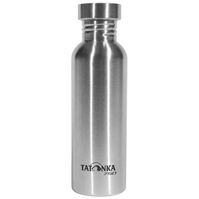 Bild av Tatonka vattenflaska i rostfritt stål, stålflaska premium 0,75 l okrossbar med skruvlock stål diskmaskinssäker och BPA fri (750 ml)