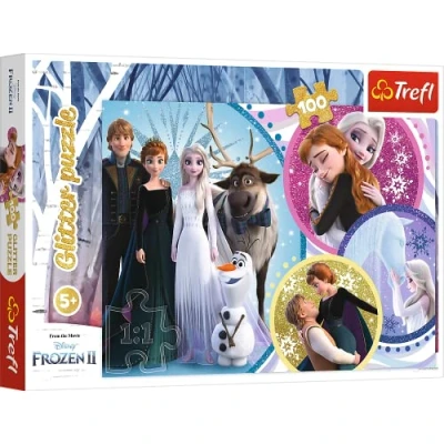 Bild av Trefl Frozen 2 Glitter Pussel 100 Bitar