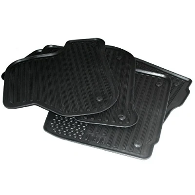 Bild av Skoda DCC600002A gummi golvmattor 4 x gummimattor original allvädersmatta svart med text