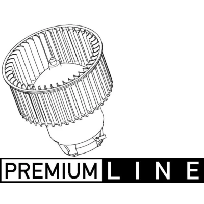 Bild av MAHLE ORIGINAL AB 118 000P Pulseur d&#039;Air pour véhicules avec système de climatisation direction à droite sans régulateur intégré