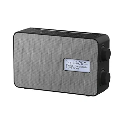 Bild av Panasonic RF D30BTEG K digitalradio med Bluetooth (DAB+, FM, nät och batteridrift, stänkskyddad, AUX ingång, väckningsfunktion, kökstimer) svart