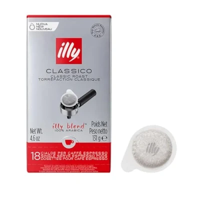 Bild av illy kaffe CLASSICO, klassisk rostning, E.S.E. kaffekapslar 1 förpackning med 18